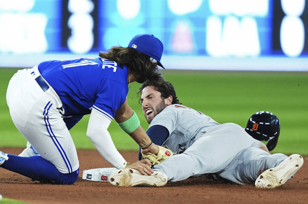 Bo Bichette of the Toronto Blue Jays before the game wearing a