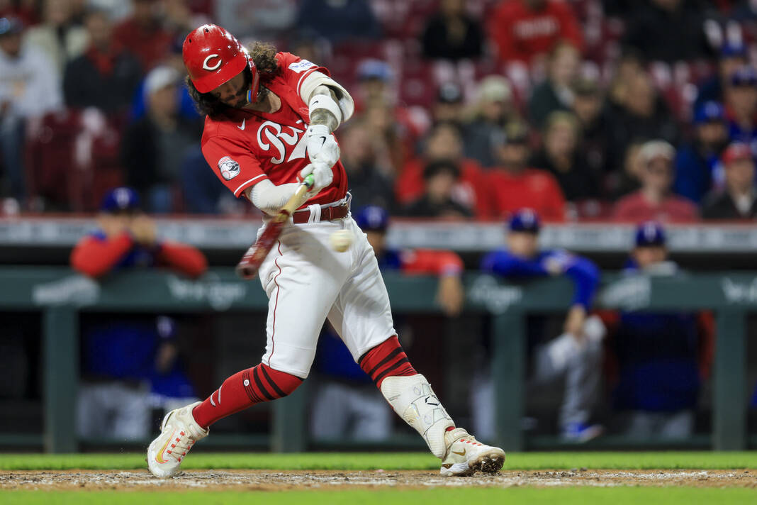 Reds rally past Rangers for 2nd straight night, win 7-6 - Sent-trib