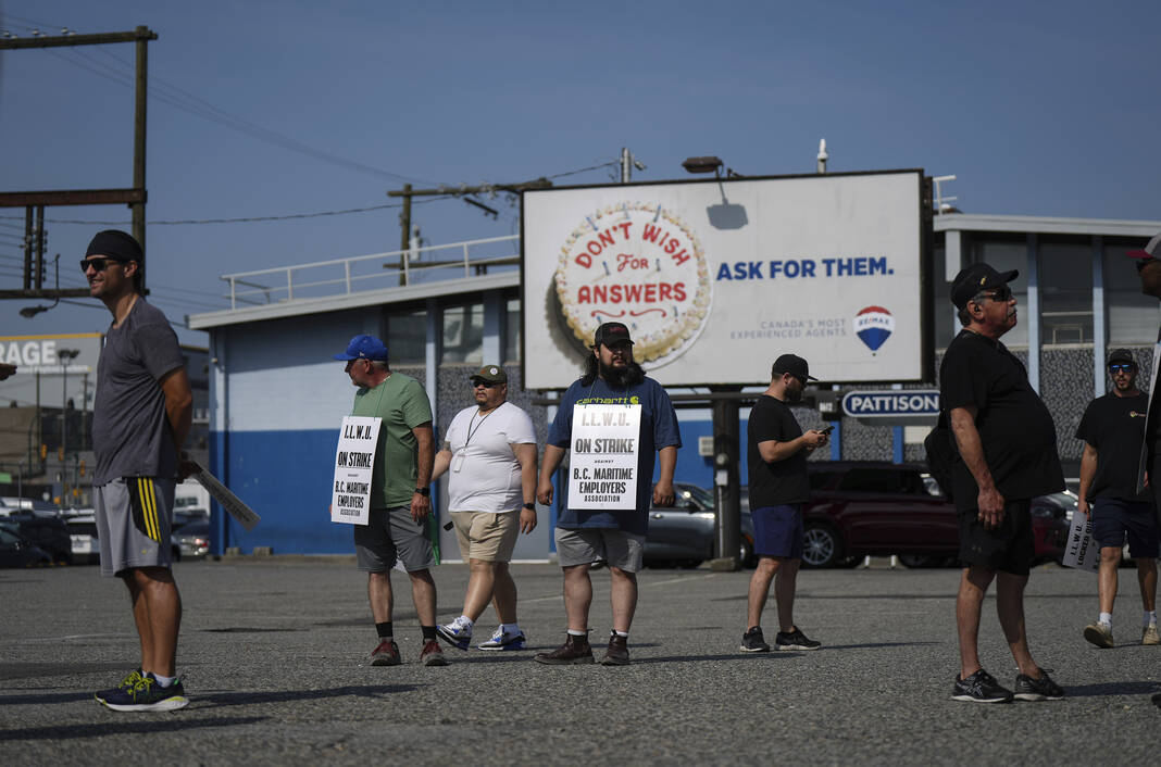 Weeklong dock strike on Canada’s west coast is starting to pinch small