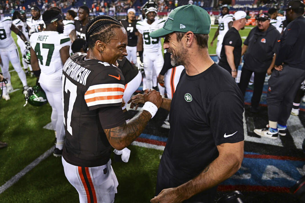 Jets begin Rodgers Era with 21-16 loss to Browns in Hall of Fame game